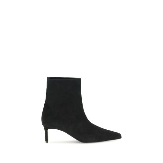 Black Leather Ankle Boots