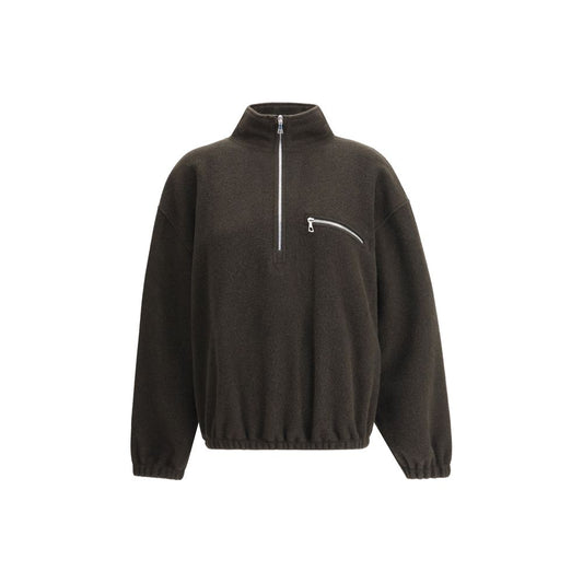 Green Fleece Wool Sweatshirt