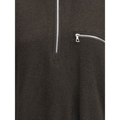 Green Fleece Wool Sweatshirt