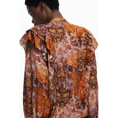 Orange Viscose Shirt