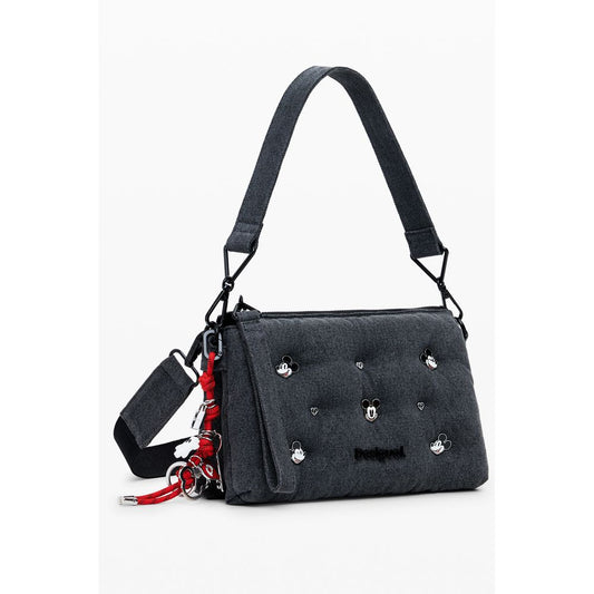 Gray Polyester Women Handbag