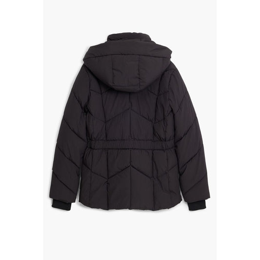 Black Polyester Women Jacket