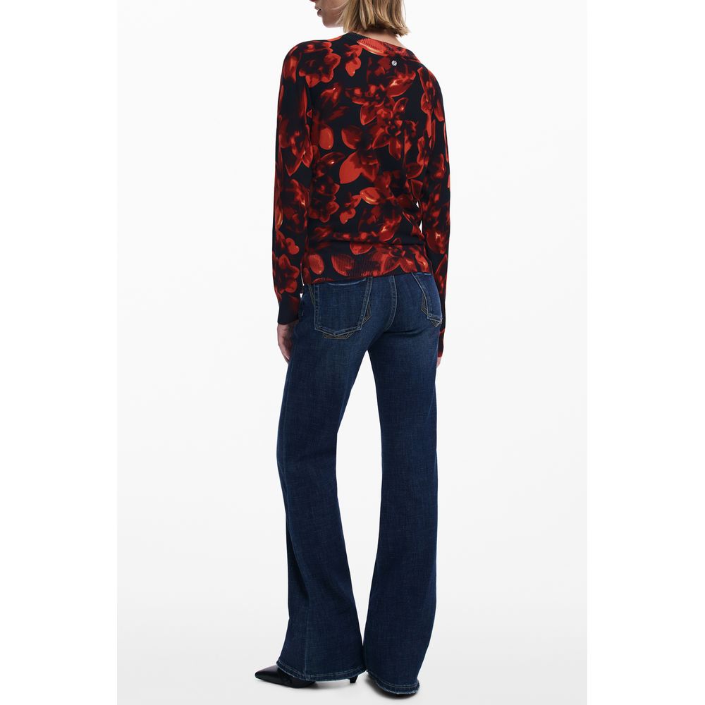 Black Viscose Women Sweater