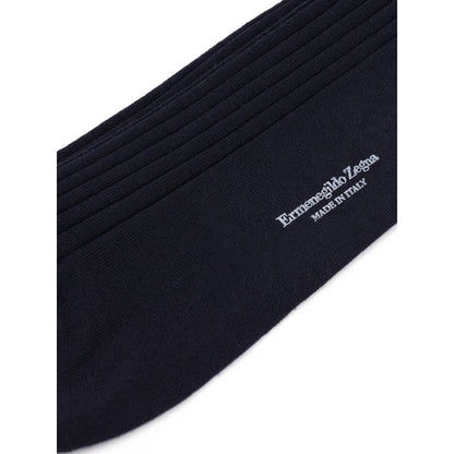 Navy Blue Wool Sock