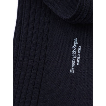 Navy Blue Wool Sock