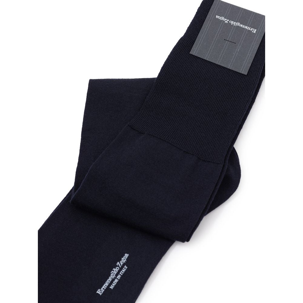 Navy Blue Wool Sock