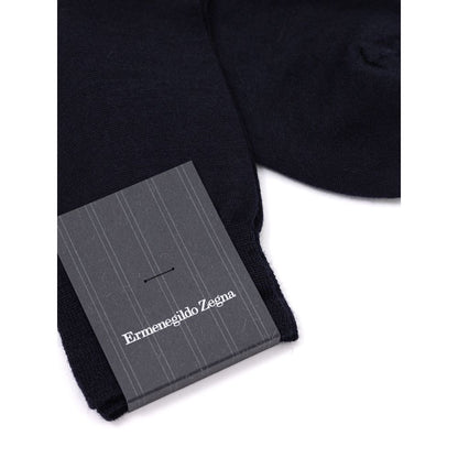 Navy Blue Wool Sock