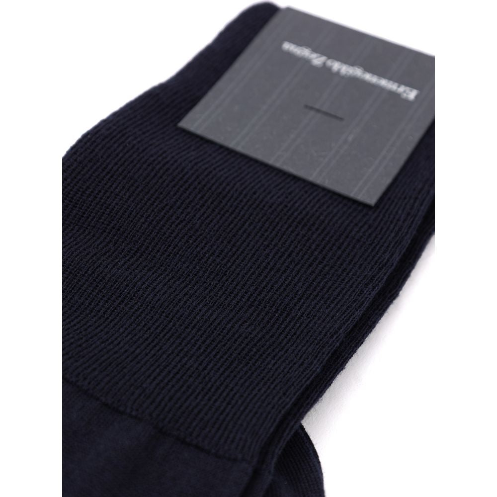 Navy Blue Wool Sock