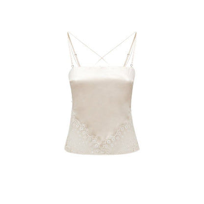 White Lyocell Tank Top