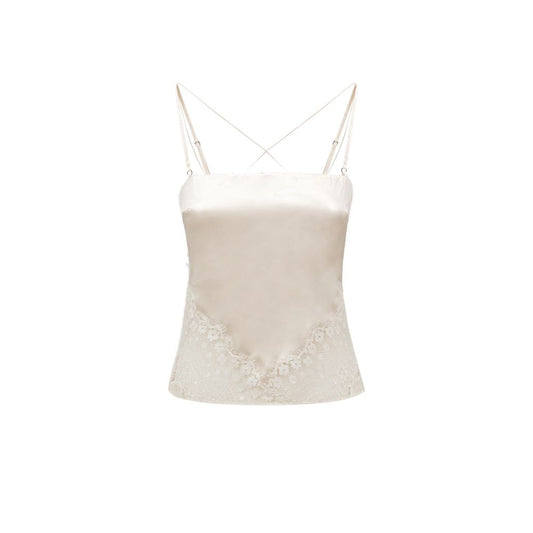 White Lyocell Tank Top