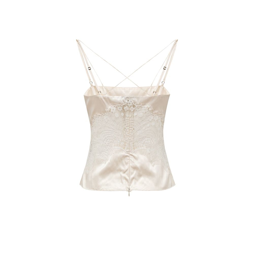 White Lyocell Tank Top
