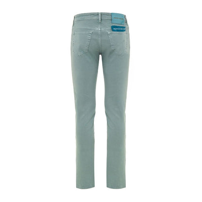 Green Cotton Skinny Jean