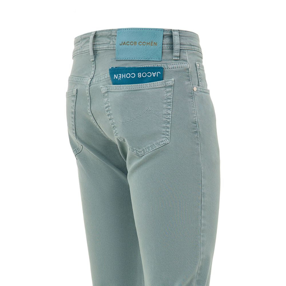 Green Cotton Skinny Jean