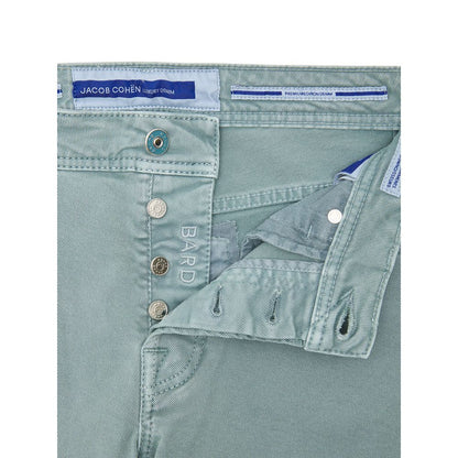 Green Cotton Skinny Jean