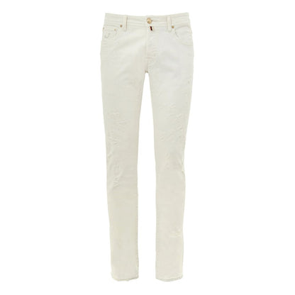 White Cotton Skinny Jean