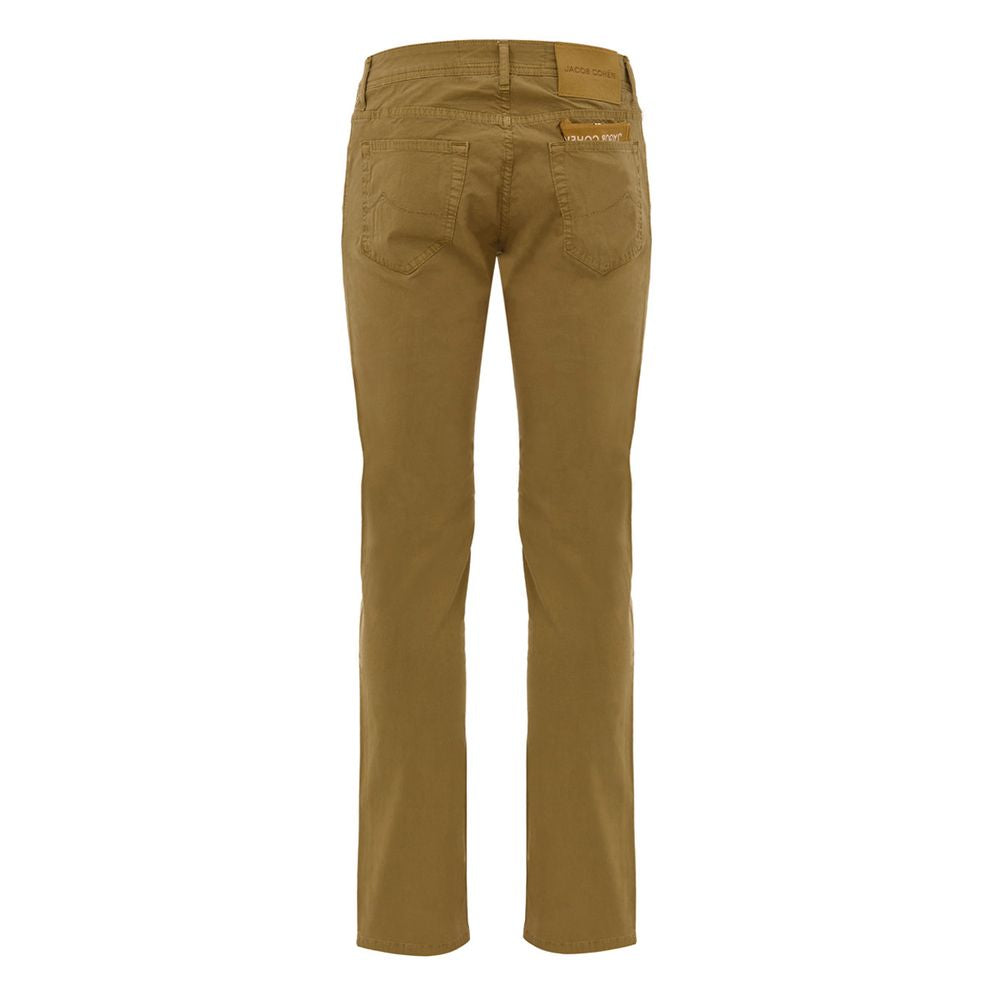 Yellow Cotton Skinny Pant