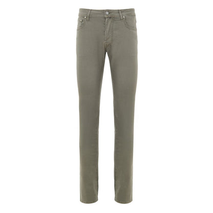 Gray Cotton Skinny Pant
