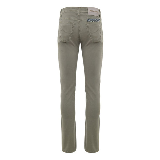 Gray Cotton Skinny Pant