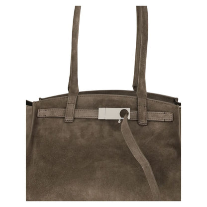 Beige Calf Leather Bos Taurus Shoulder Bag