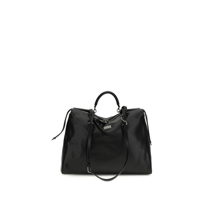 Black Calf Leather Bos Taurus Shoulder Bag