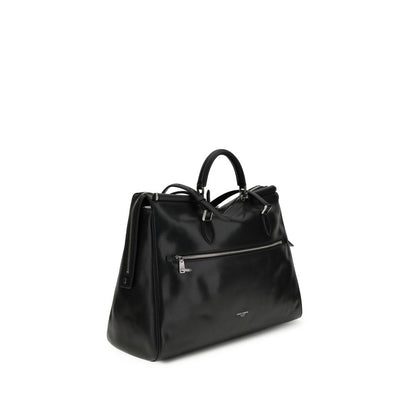 Black Calf Leather Bos Taurus Shoulder Bag