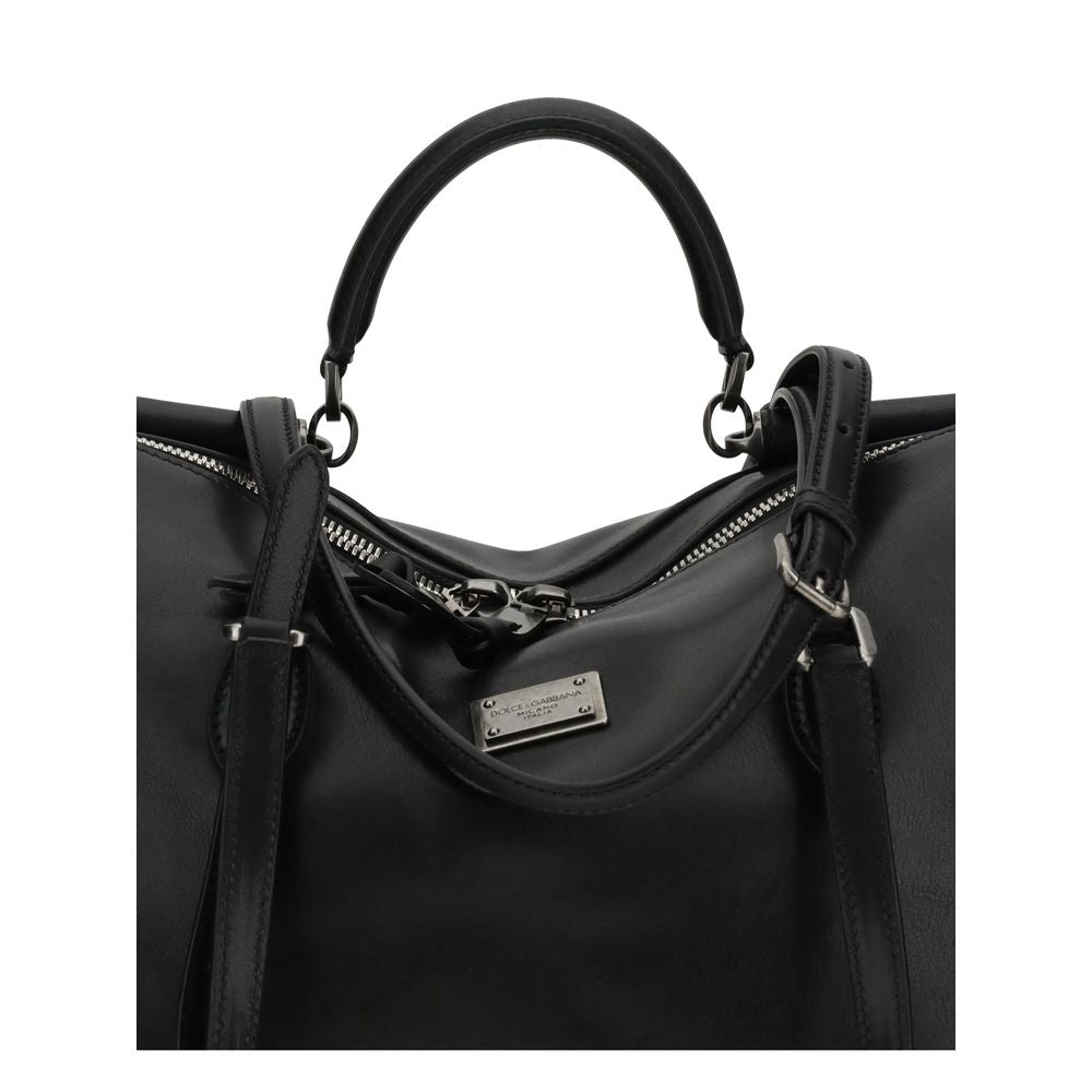 Black Calf Leather Bos Taurus Shoulder Bag