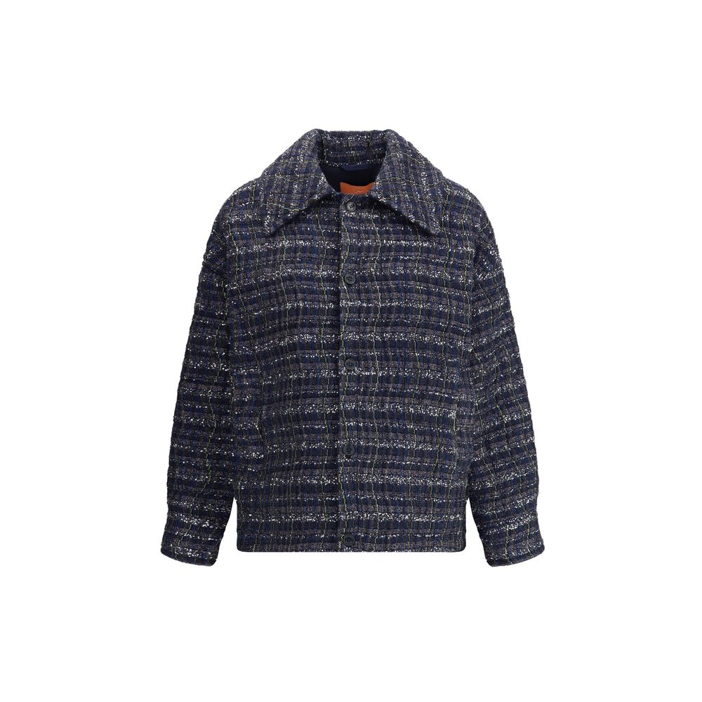Overshirt is crafted on a Caperdoni loom
