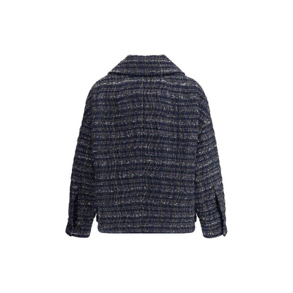 Overshirt is crafted on a Caperdoni loom