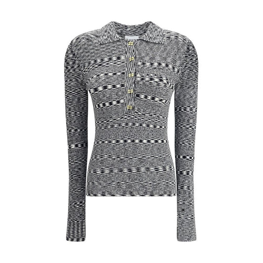 Black Viscose Polo Shirt