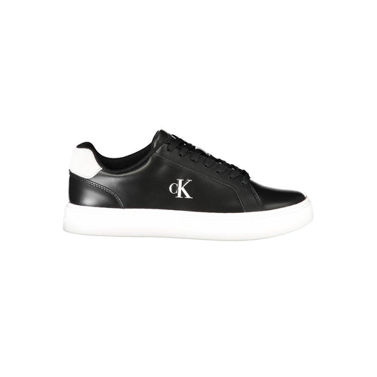 Black Polyester Sneaker