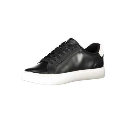 Black Polyester Sneaker