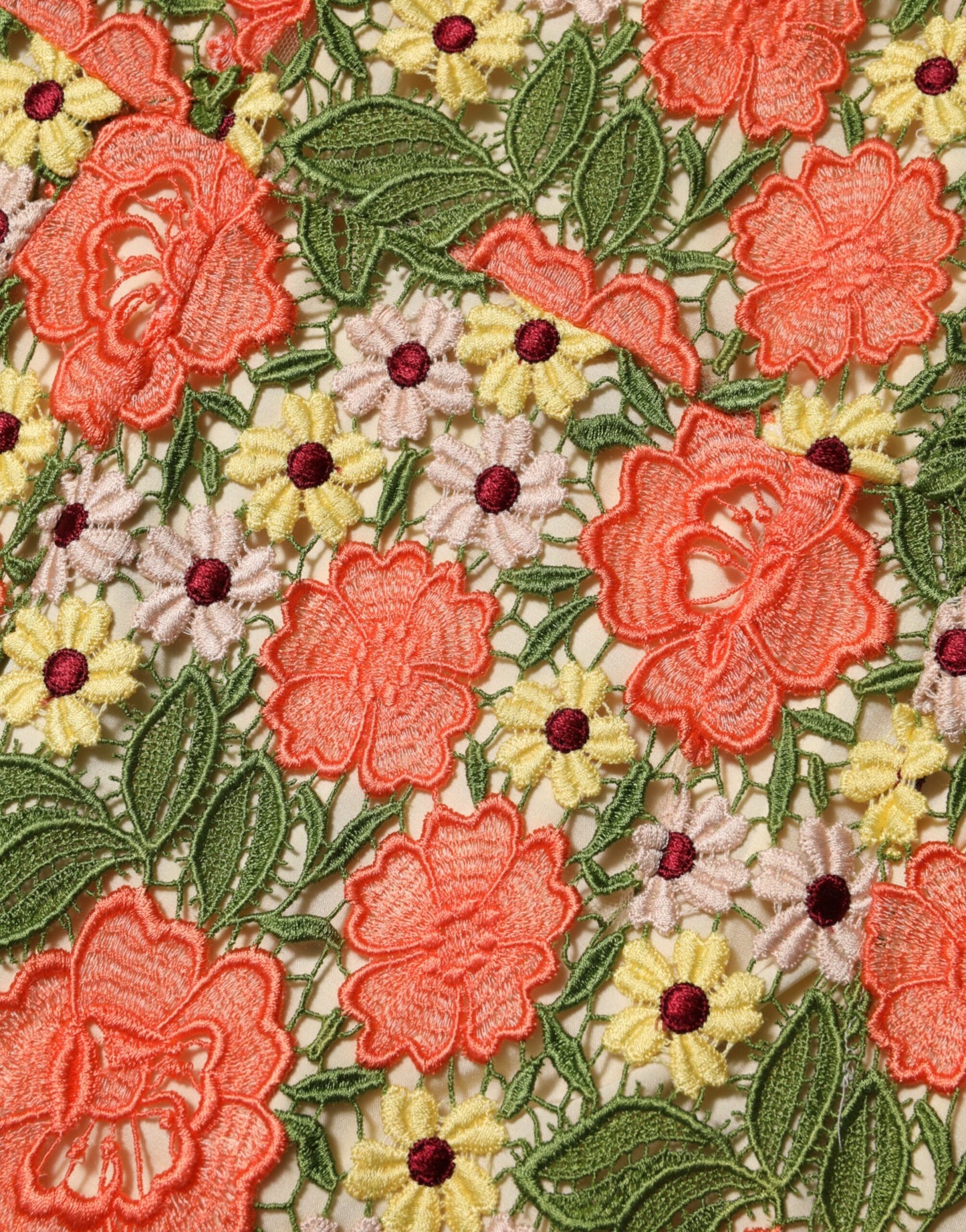 Multicolor Floral Embroidery Aline Mini Dress