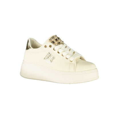 Beige Polyurethane Women Sneaker