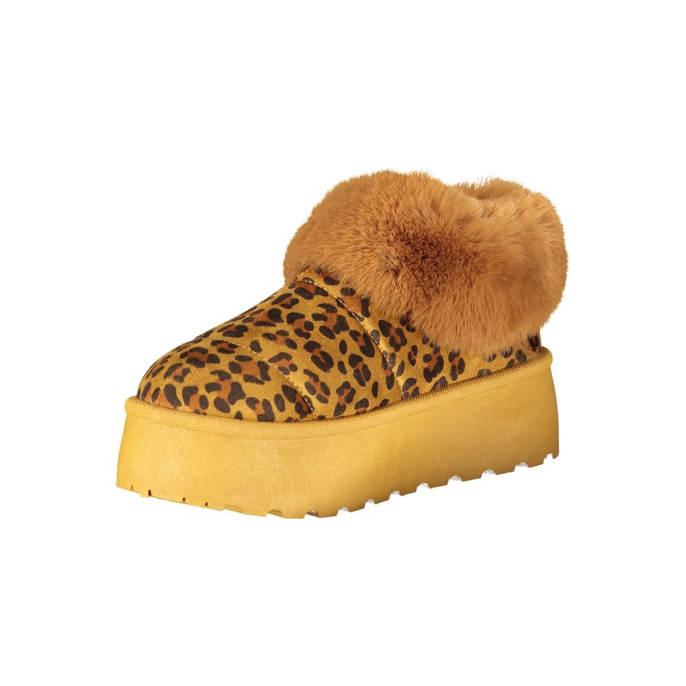 Brown Polyester Sneaker