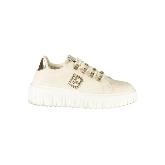 Beige Polyester Sneaker