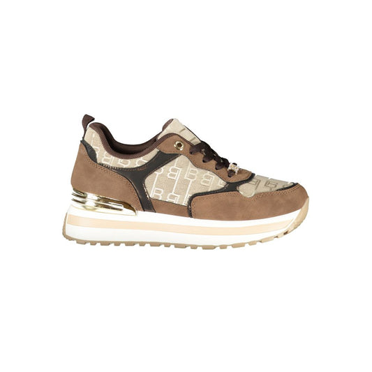 Brown Polyester Sneaker
