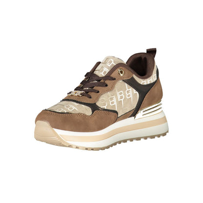 Brown Polyester Sneaker