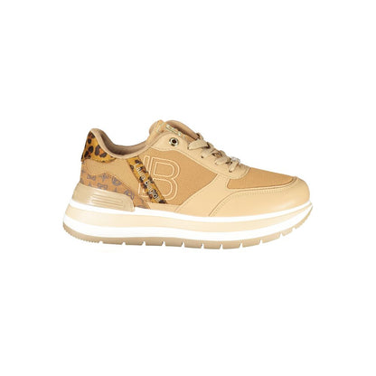 Brown Polyester Sneaker