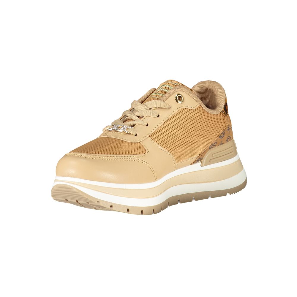 Brown Polyester Sneaker