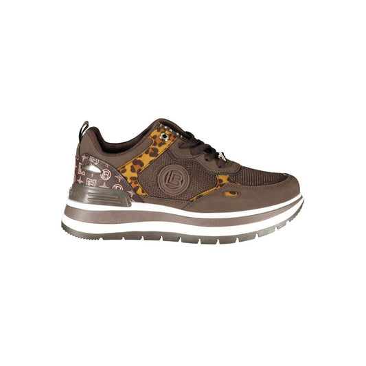 Brown Polyester Sneaker