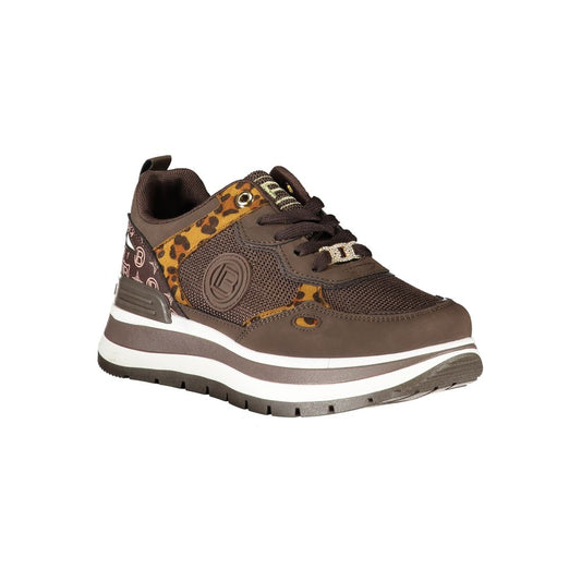 Brown Polyester Sneaker