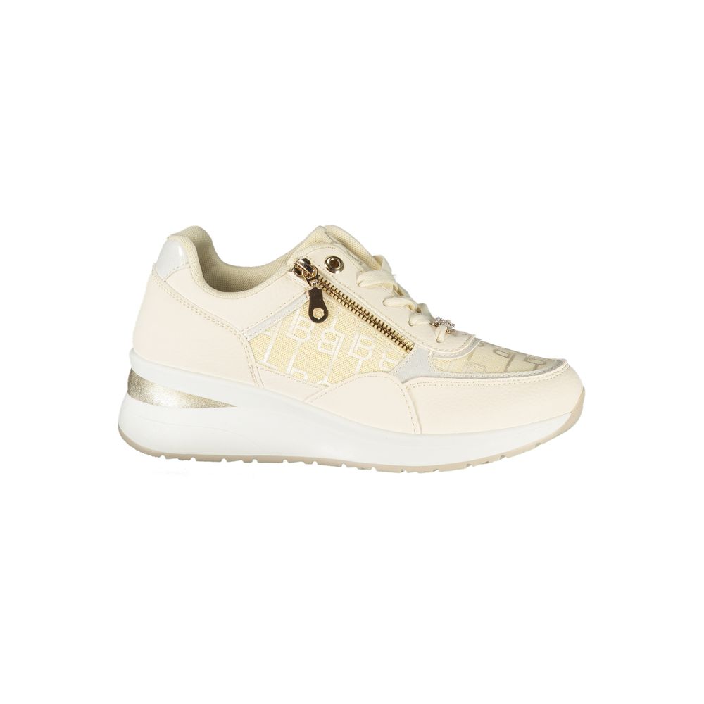 White Polyester Sneaker