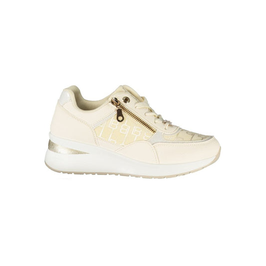 White Polyester Sneaker