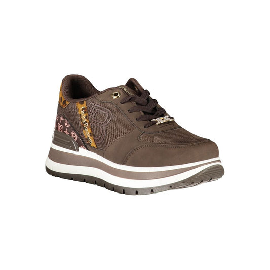 Brown Polyester Sneaker