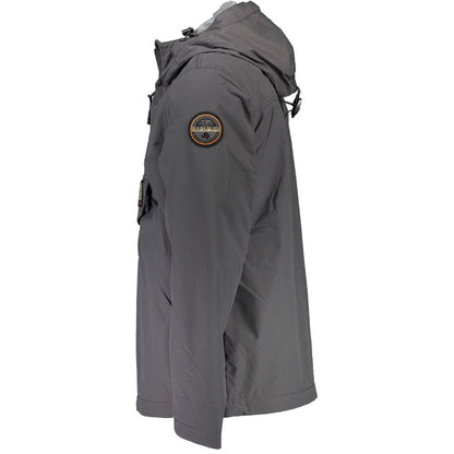 Gray Polyamide Jackets & Coat