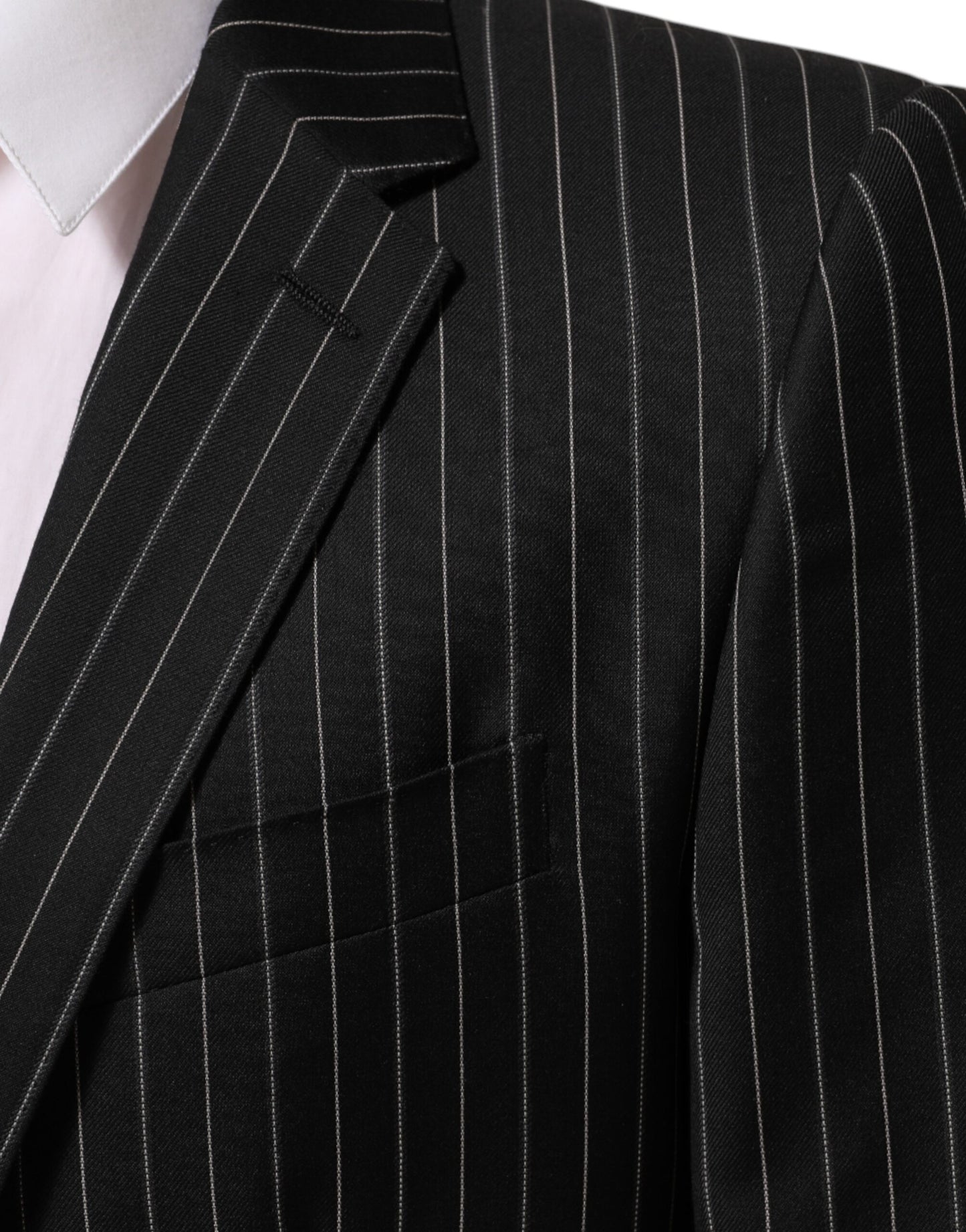 Black Stripes MARTINI 1 Button Suit Blazer
