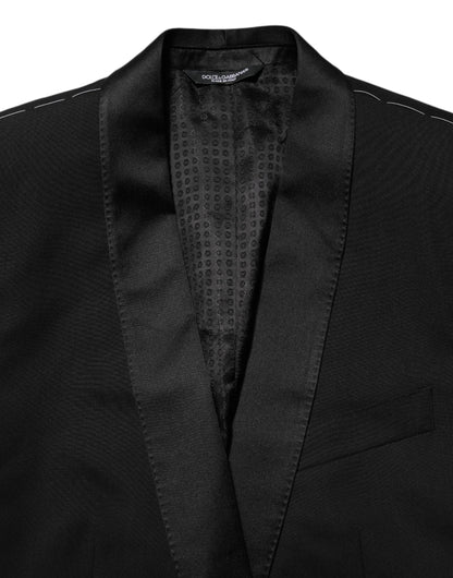 Black MARTINI 1 Button Suit Jacket Blazer