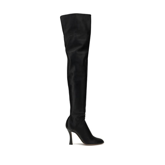 Black Lamb Ovis Aries Aries Over The Knee