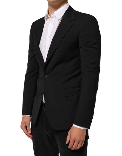 Black STAFF 2 Buttons Suit Jacket Blazer