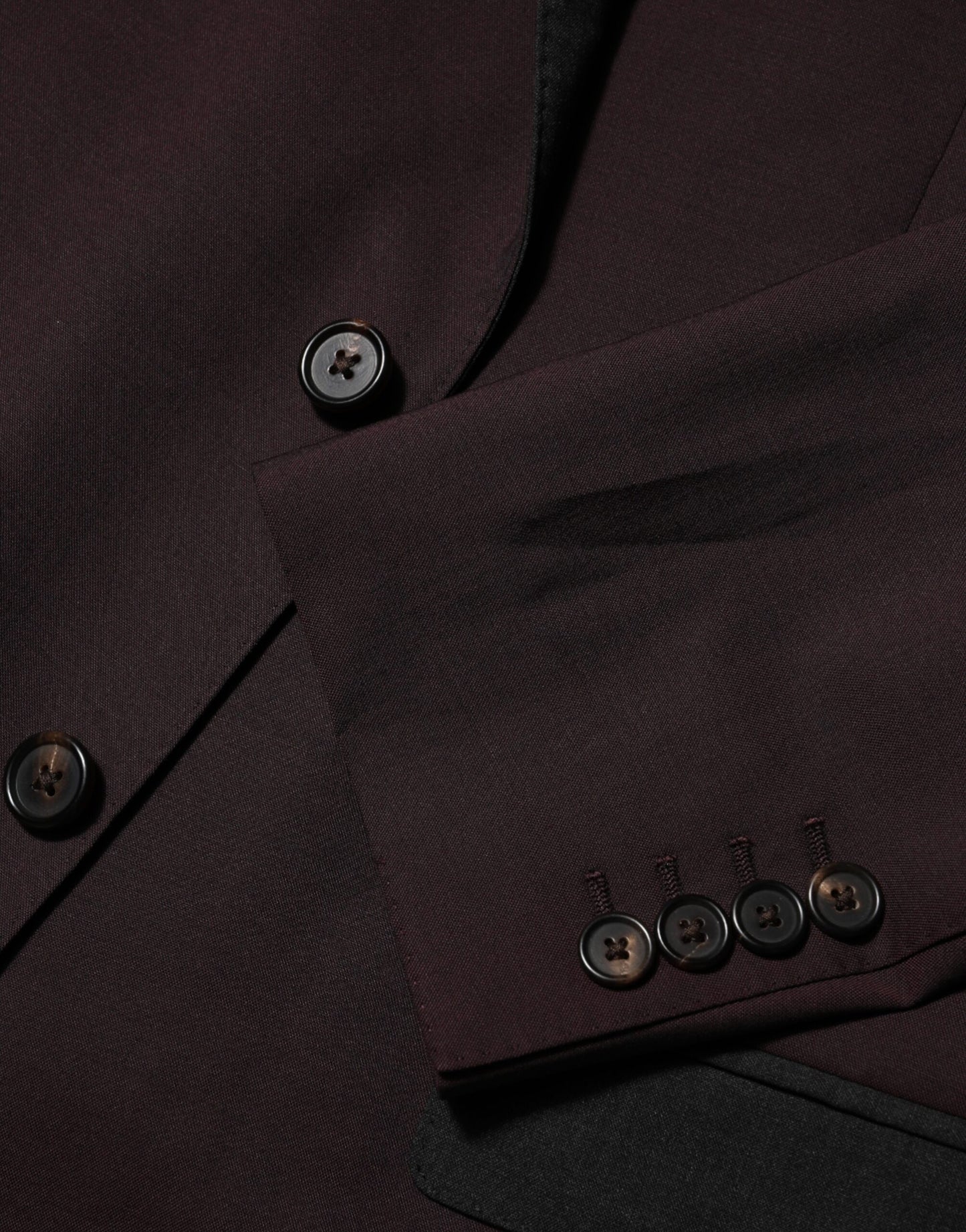 Maroon Wool 2 Buttons Suit Jacket Blazer
